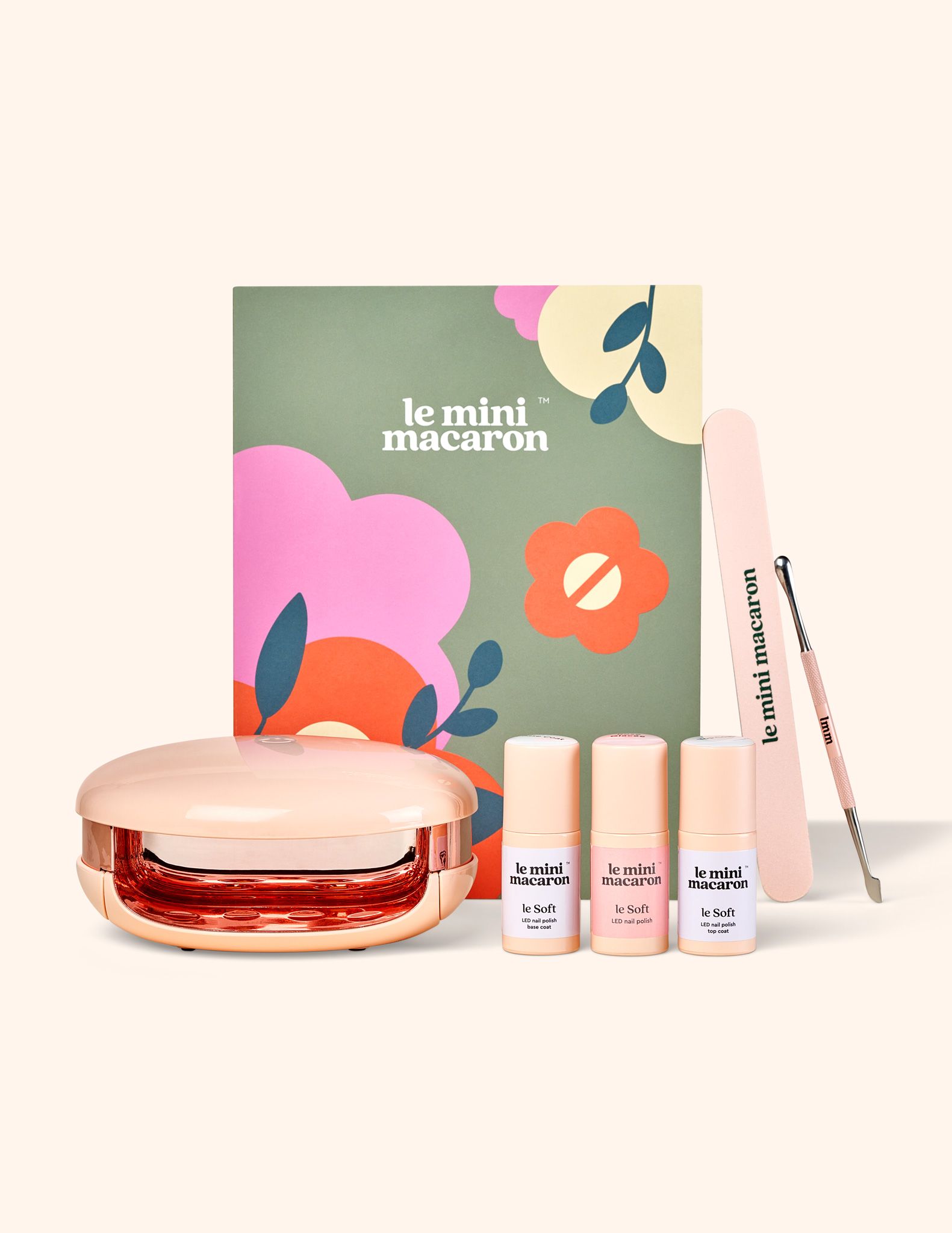 Sada na bio gélovú manikúru Le Soft  Rose Glacee