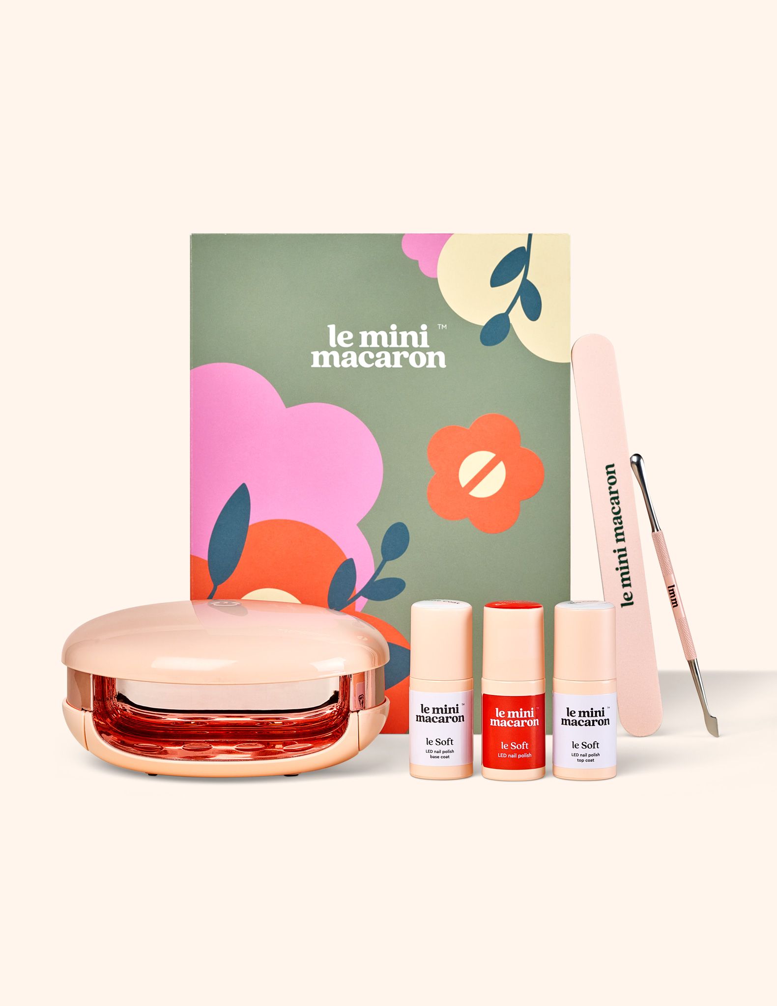 Sada na bio gélovú manikúru Le Soft  Rouge Coquelicot