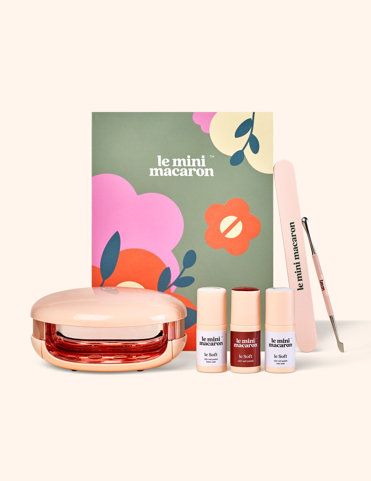 Sada na bio gélovú manikúru Le Soft  Rouge Dahlia