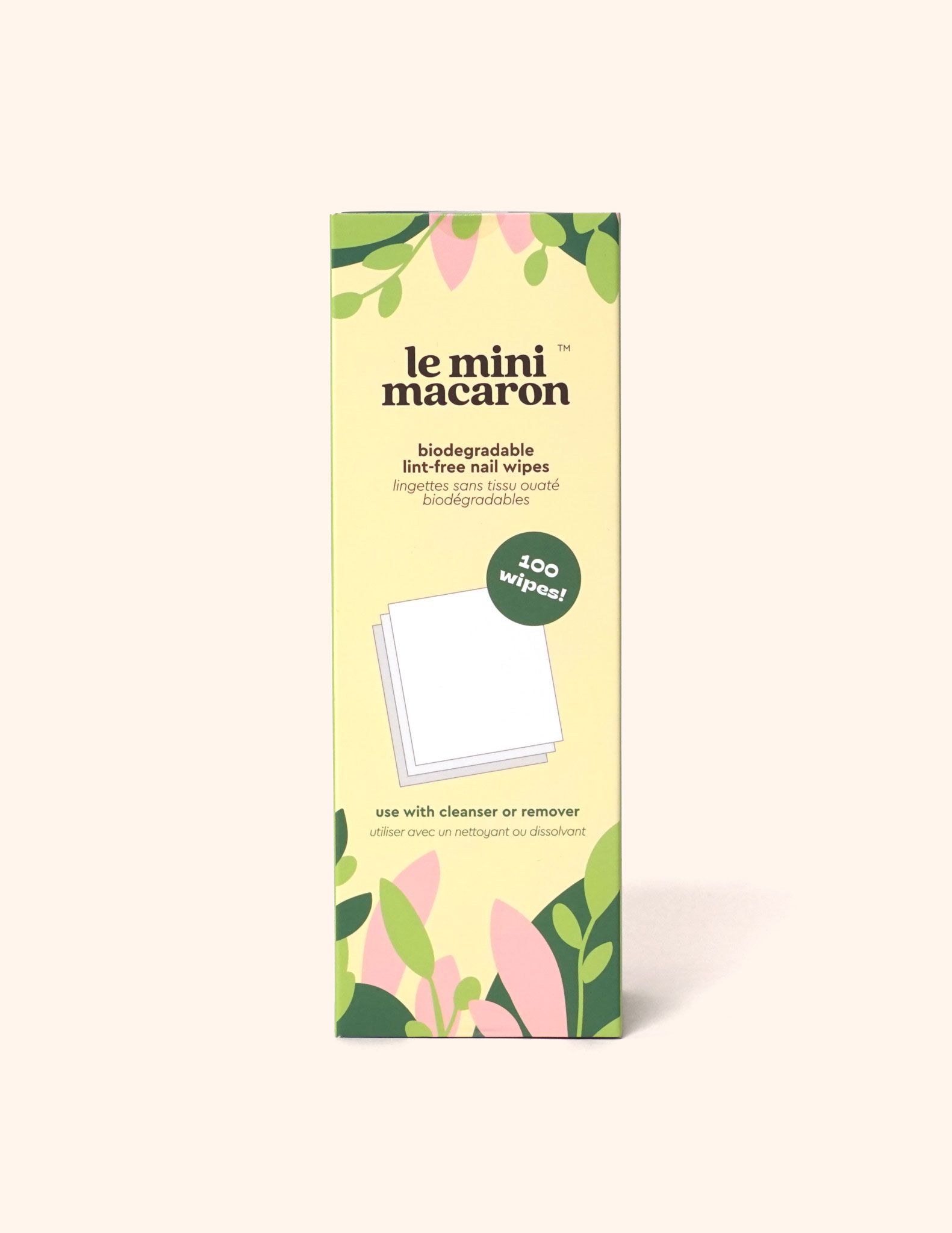 Bio obrúsky na odmastenie/odľakovanie  nechtov bez chĺpkov