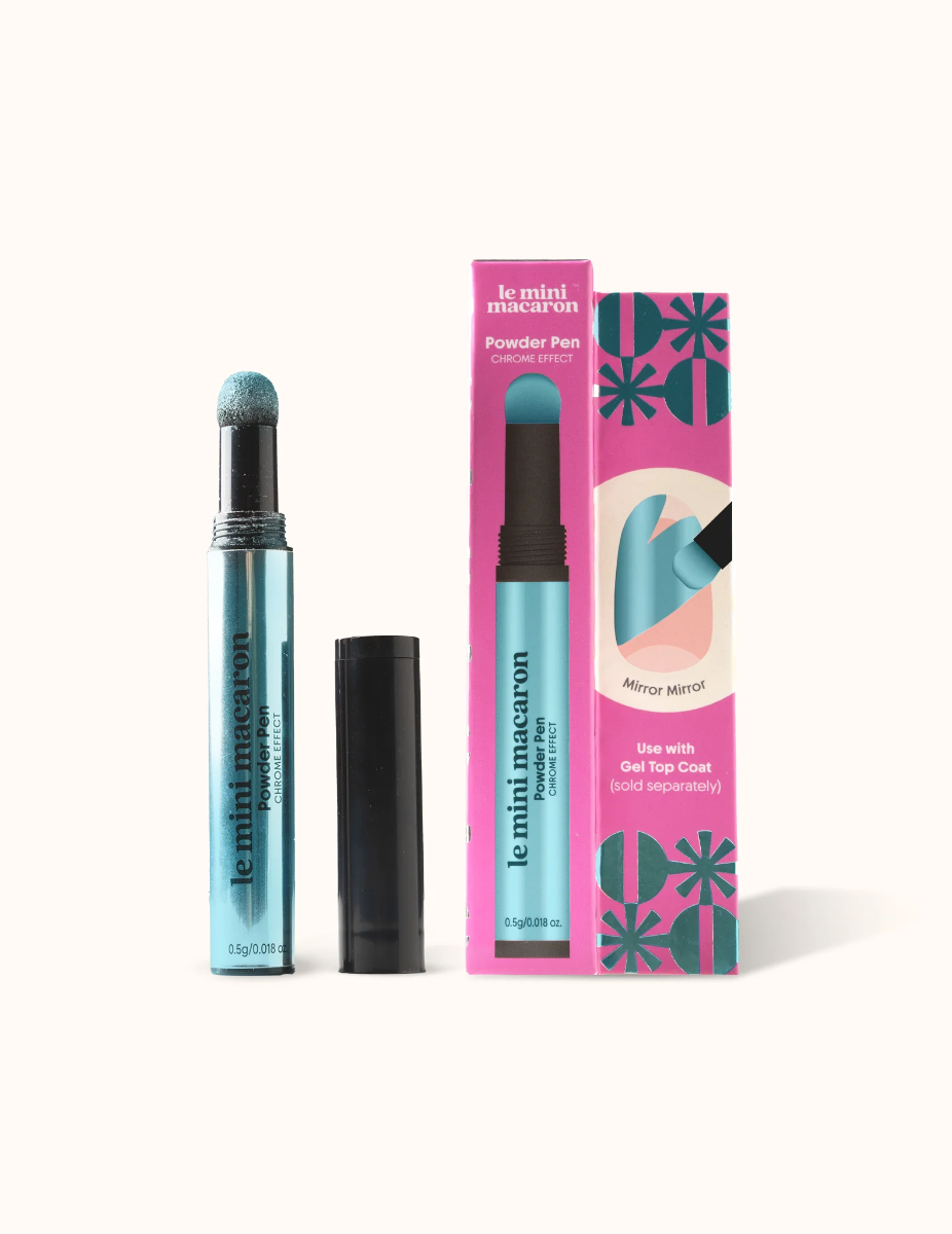 Chrómový prášok v pere - Cyber Blue 