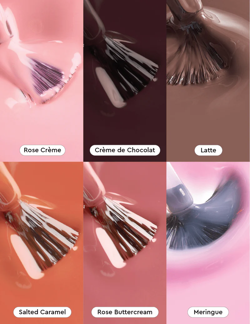 Medium-Dark Nudes & Neutrals - Sada gelových laků